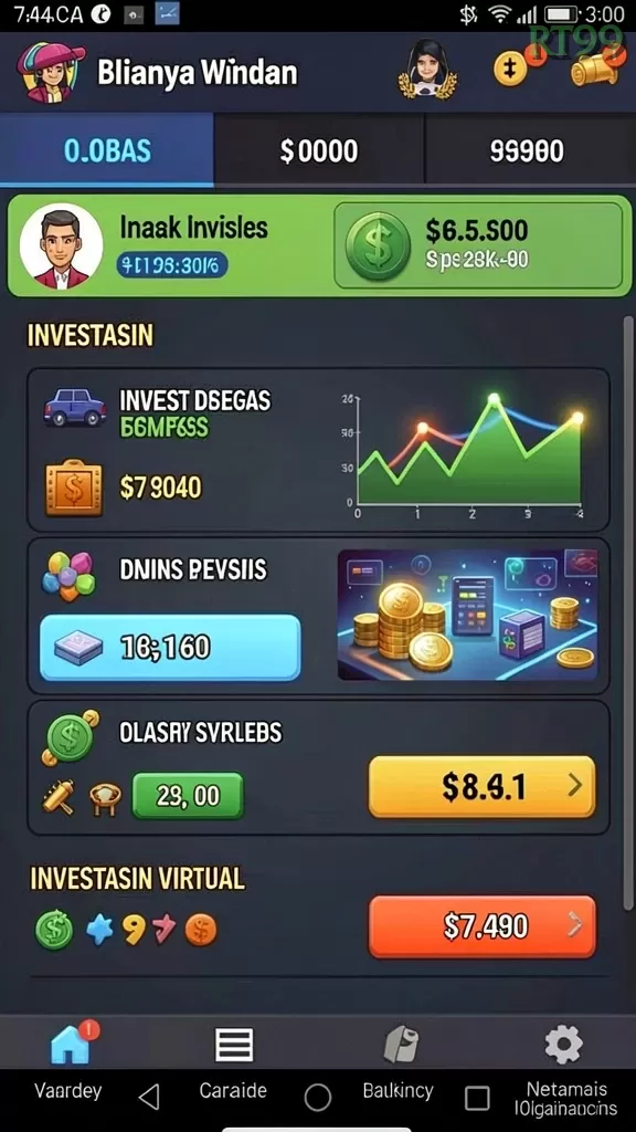 Cuplikan layar SURGA19 — menu navigasi
